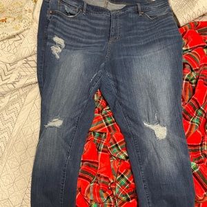 Loft plus distressed jeans size 20